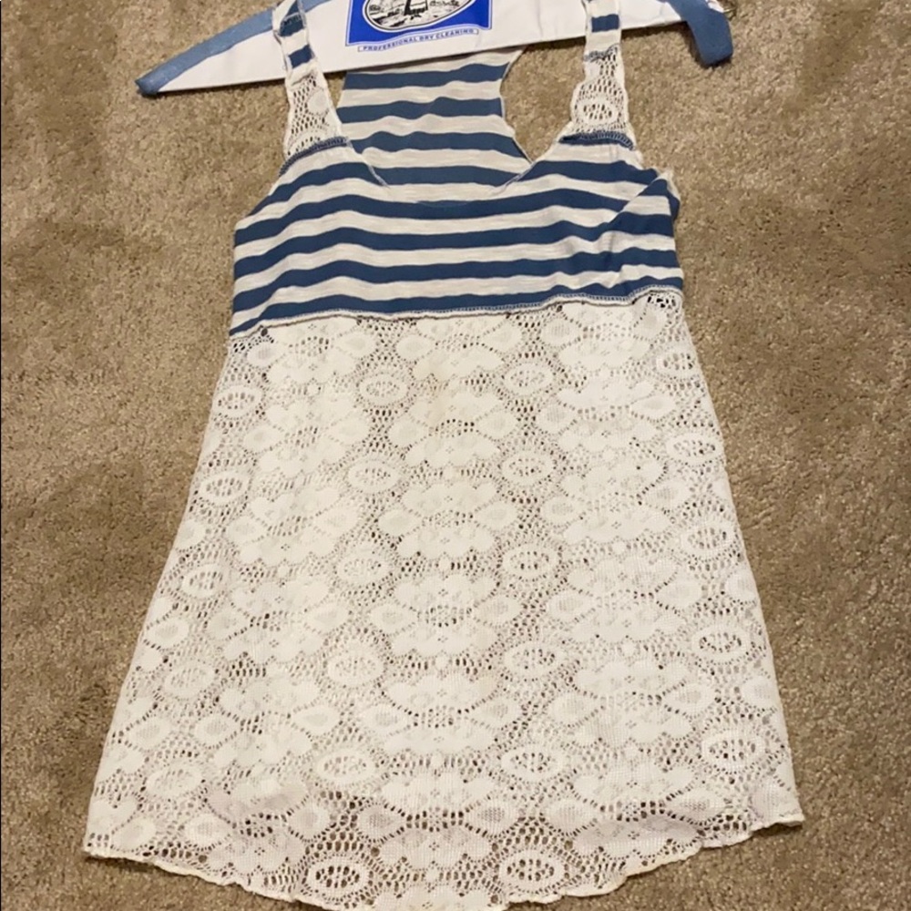 tank top with laced bottom